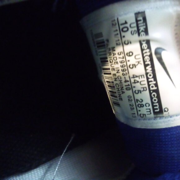 NIKE SNEAKER'S; SIZE 10.5 unisex - Picture 8 of 8